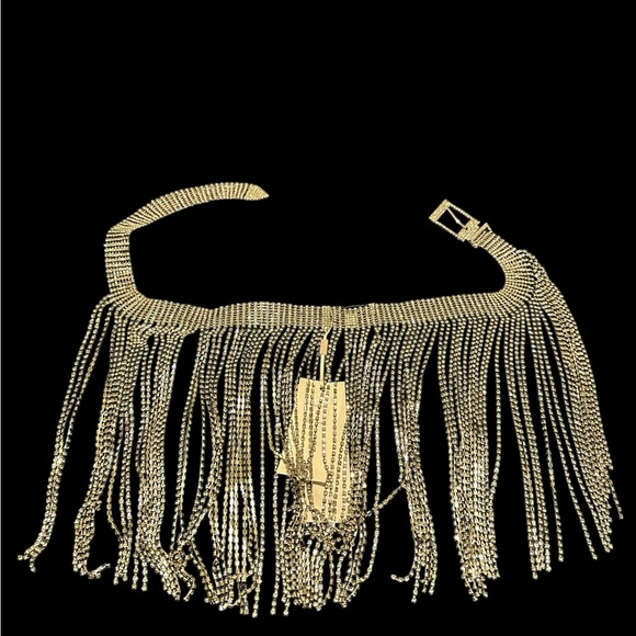 DA VEMOR SILVER Fringe Women\'s Belt